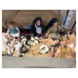 Indian porcelain dolls and more. Tallest approx