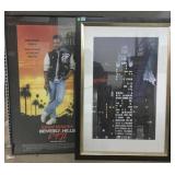 Framed Vintage Beverly Hills Cop Movie Promo and