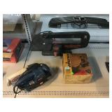 Wagner power sprayer, Sears scroll saw, and Ryobi