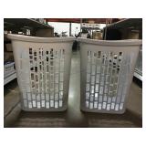 2 Mainstays Rectangular Laundry Hampers. Approx