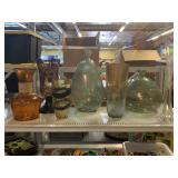Assorted Glass Vases & More. Largest Approx 19in