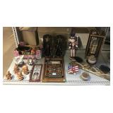 Assorted Home Decor. USA Nutcracker, Plant
