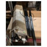 Black Extruded Aluminum Rails. Approx 48 inches