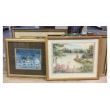 Moulin Rouge Framed Print, Wall Stencil Kit, and