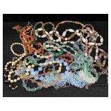 Large Bag Of Gemstone & Bead Jewelry, Some Have