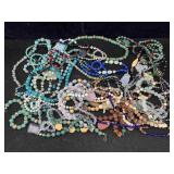 Large Bag Of Gemstone & Bead Jewelry, Some Have