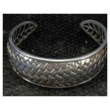 Sterling Silver Cuff Bracelet, Tw 47.7g, Sz 2ï¿½in