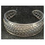 Sterling Silver Cuff Bracelet, Tw 48.4g, Sz 2ï¿½in
