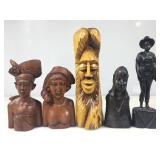 Asstd Carved Wood Sculptures From Bali, Africa &