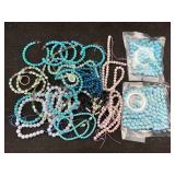 Bag Of Fashion Jewelry Incl. Gemstone Necklace &