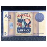 1 Grain Silver Bar .999 Fine Silver