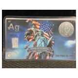 1 Grain Silver Bar .999 Fine Silver
