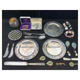 Silver-plated Plates, Cup, Fashion Jewelry & More