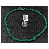 2 Jtv Sterling Silver Ring & Green Onyx Necklace,