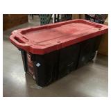 Husky 45 Gallon Latch & Stack tote with wheeels