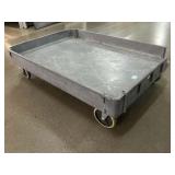 Grey box dolly, has some damage, approx 26x37in