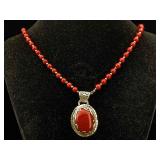 Sterling Silver Necklace & Pendant, Tw 42.9g, Sz