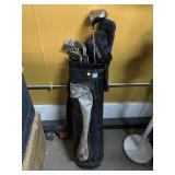 Pro Select golf bag w/clubs, see photos