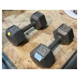 2-30 lbs dumbbells