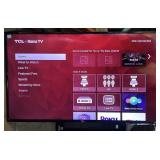 TCL 4k 55in Roku Smart TV with power cord, model