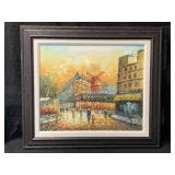 ï¿½Moulin Rougeï¿½ Painting On Canvas. 27.5x32.5
