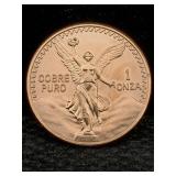 1 Oz Pure Cooper, Estados Unidos Mexicanos Token