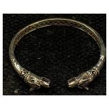 Sterling Silver Cuff Bracelet W/pattern, Tw 36.3g,
