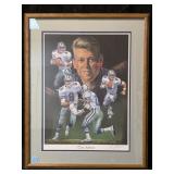Angelo Marino Signed LE Troy Aikman Print On