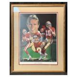 Angelo Marino Signed LE Joe Montana Print On