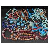 Large Bag Of Gemstone & Bead Jewelry, Some Have