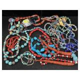 Large Bag Of Gemstone & Bead Jewelry, Some Have