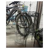 Pair Small Metal Wire Racks - approx. 2ft tall