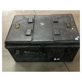 Plastic Heavy duty crate w/latches, approx