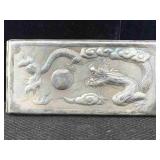 Sterling Silver Dragon Cigarette Case, Tw 198g, Sz