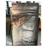 3 large prints in canvas, approx 36x60in tall
