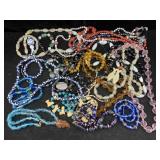 Large Bag Of Gemstone & Bead Jewelry, Some Have
