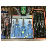 New Tools incl. plier set, screwdriver set,