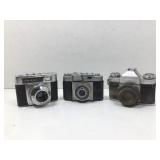 3 Zeiss Ikon 35mm Film Cameras w/ Lenses. Need