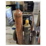 Welding tank cylinder w/oxygen and Acetylene, Not