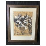 This is a print of grotesque heads by Leonardo da