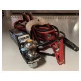 Reese 2in Drop Tow Hitch & Jumper Cables.