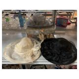 3 Womanï¿½s Church Hats W/ Hatbox