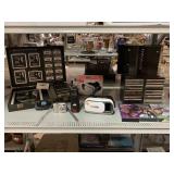 Nikon Camera, VR Box Glasses, Music CDS & Stands,