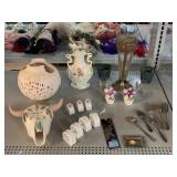 Southwestern House Decor, Porcelain Salt/Pepper