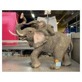 Composite Elephant and Baby. Approx 17 x 14.