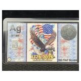 1 Grain Silver Bar .999 Fine Silver