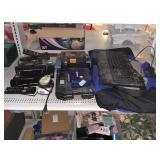 Assorted Electronics. Car Radio, Tool Boxes,