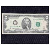 2003 Series A $2 Bill "crisp", Item Number #5