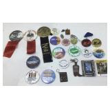 Vintage Pins, Buttons and more