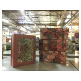 6 Floral Binders/Photo Albums & 3 Floral Storage